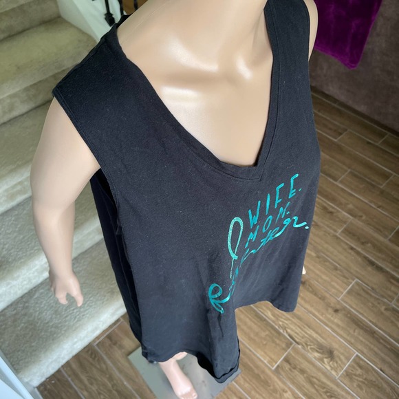 Old Navy Tank Top Black Women Sz XL TALL slightly used - Picture 3 of 8